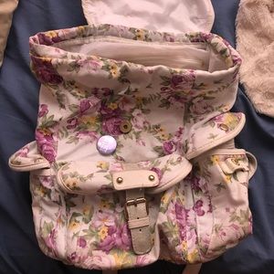 Floral bookbag